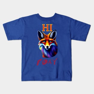 HI FOXY HAMD WRITTEN Kids T-Shirt
